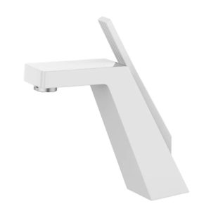 mitigeur design contemporain blanc