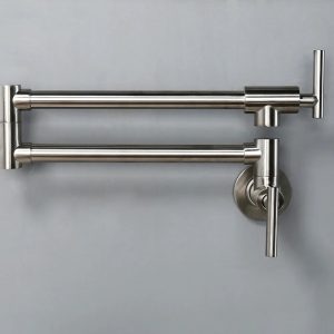 robinet de cuisine argenté