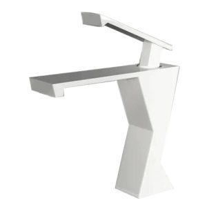 mitigeur salle de bain blanc