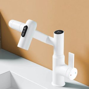 robinet blanc moderne