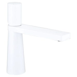 robinet lavabo minimaliste blanc