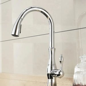 robinet évier cuisine rétro arrondi