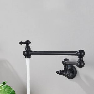 robinet cuisine noir rétro