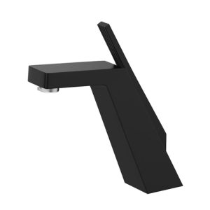 Robinet contemporain lavabo noir