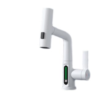 Robinet flexible cascade blanc
