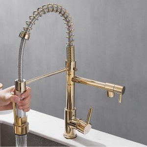 robinet double cuisine laiton