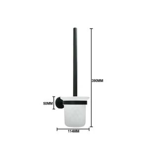 accessoire de salle de bains noir mate strié