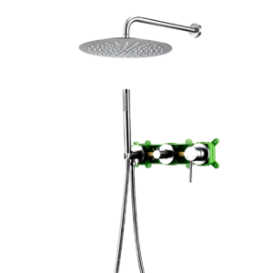 Colonne de douche encastrée murale chromée