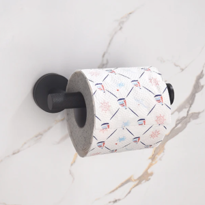 support papier WC noir mate