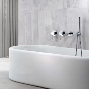 ensemble de bain encastré chrome