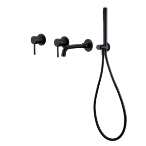 Design bain noir mat