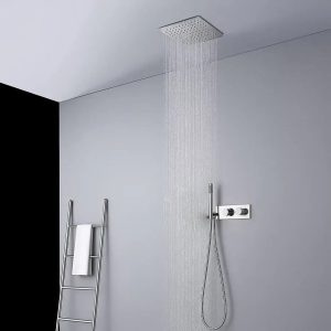 Ensemble robinet chromé