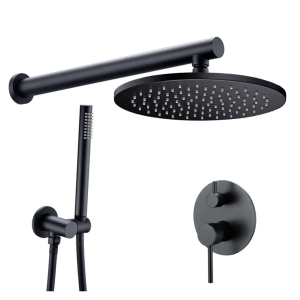 douche encastrée noir mate