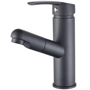 robinet salle de bain noir mat