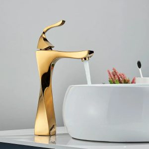 robinet torsade doré