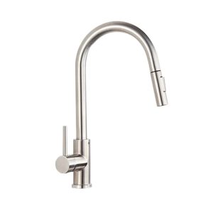 robinet cuisine flexible argenté
