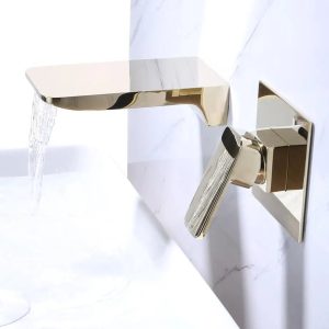 lavabo encastrable mural laiton