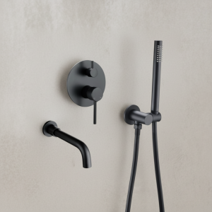 kit de bain noir mate