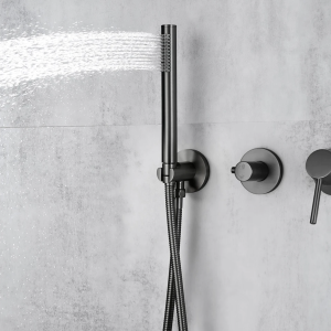 douche gris brossé