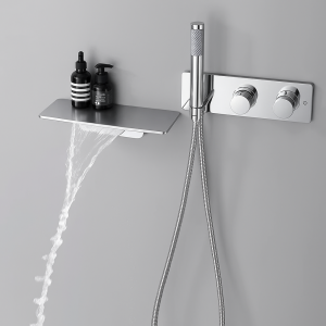 douche et bain chrome