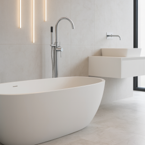 mitigeur baignoire chrome