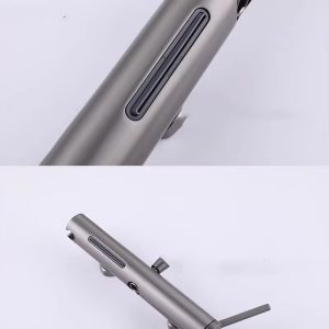 robinet moderne gris brossé