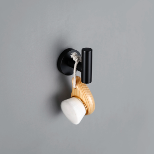 porte-serviettes noir mate