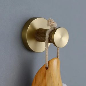 porte-serviettes or brossé strié