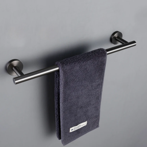 porte-serviettes gris brossé