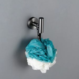 porte-serviettes gris finition brossé