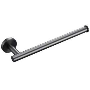 porte-serviettes gris brossé