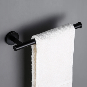porte-serviettes noir mate lisse