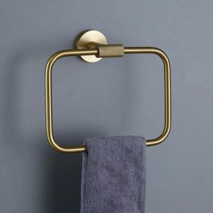 porte-serviettes or brossé
