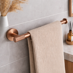 porte serviettes or rose brossé