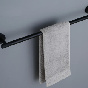 porte serviettes noir mate