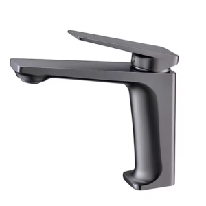 mitigeur gris brossé