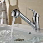 Robinet cuisine évier mitigeur flexible multijet argenté laiton