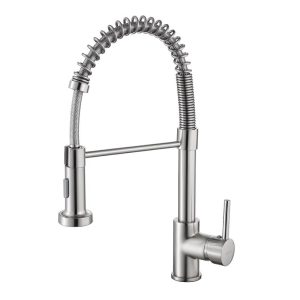 robinet douchette cuisine argenté