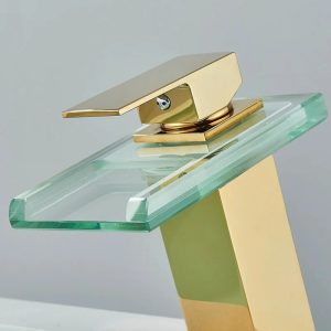 mitigeur lavabo cascade lumineux