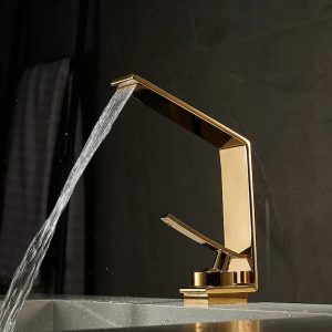 robinet design doré