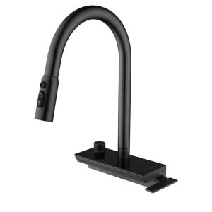 robinet cascade noir