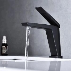 robinet lavabo noir