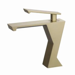 robinet lavabo doré design