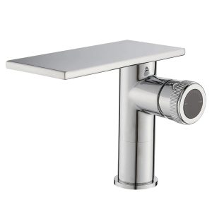 robinet mitigeur argenté