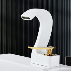 robinet lavabo blanc