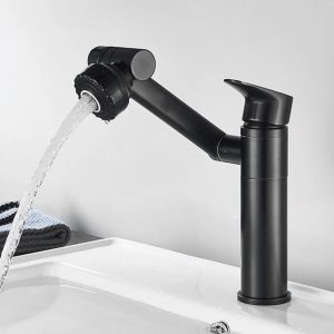robinet lavabo noir