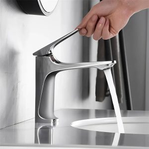 robinet lavabo design épuré