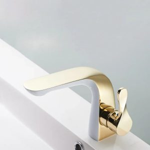 robinet salle de bain bicolore