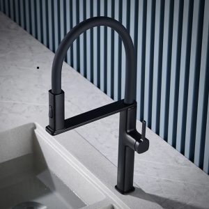 robinet flexible noir