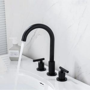 robinet moderne noir